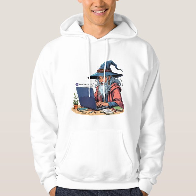Lustiger "Wie man programmiert"-Pullover  Hoodie (Vorderseite)