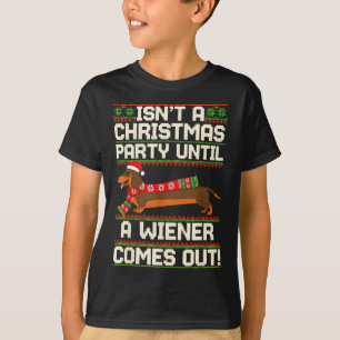 Lustiger Wiener Hund Weihnachten Dachshund Urlaub T-Shirt