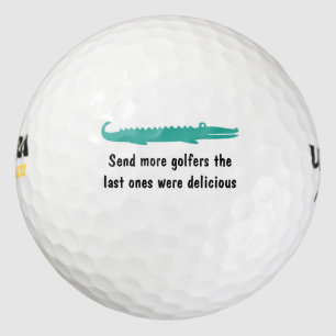 Lustiger wilder Alligator Golfball