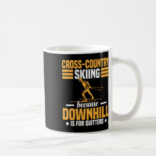 Lustiger Wintersport Schnee Langlauf Skilanglauf B Kaffeetasse