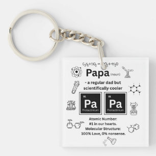 Lustiger Wissenschafts-Vater Vatertag PaPa Schlüsselanhänger