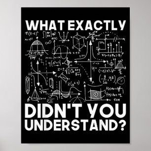 Lustiger Wissenschaftsphysiker Mathe Physik Poster