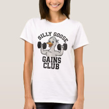 Lustiger Workout-Gans, Gym-Tier-T-Shirt
