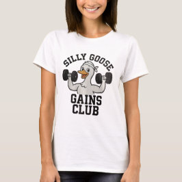 Lustiger Workout-Gans, Gym-Tier-T-Shirt T-Shirt