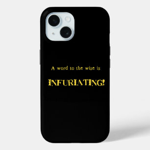 Lustiger 'Wort zum Weisen' Humor Case-Mate iPhone Hülle