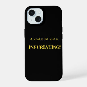 Lustiger 'Wort zum Weisen' Humor iPhone 15 Hülle