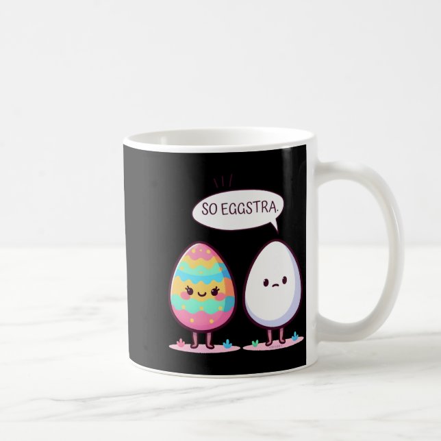 Lustiger Wortwitz Süß Comic Pastell Ostereier So E Kaffeetasse (Rechts)