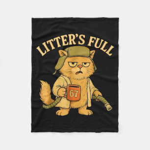 Lustiger Wurf Vollkatze Parodie 67 Sechs Sieben Me Fleecedecke