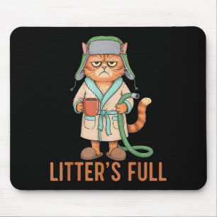 Lustiger Wurf Vollkatzen-Parodie Süße Katzenliebha Mousepad
