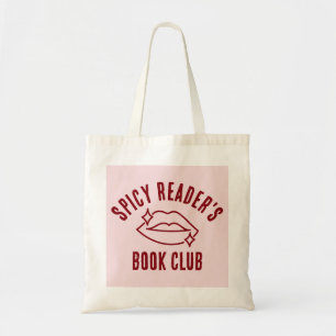 Lustiger würziger Leser-Book-Club Pink Tragetasche