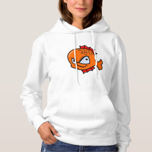 Lustiger wütender Goldfisch Hoodie