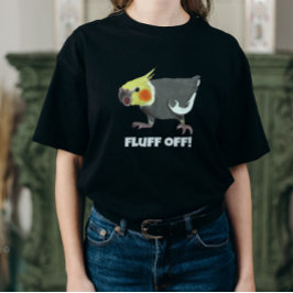 Lustiger wütender normaler grauer Nymphensittich F T-Shirt