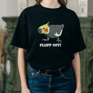 Lustiger wütender normaler grauer Nymphensittich F T-Shirt