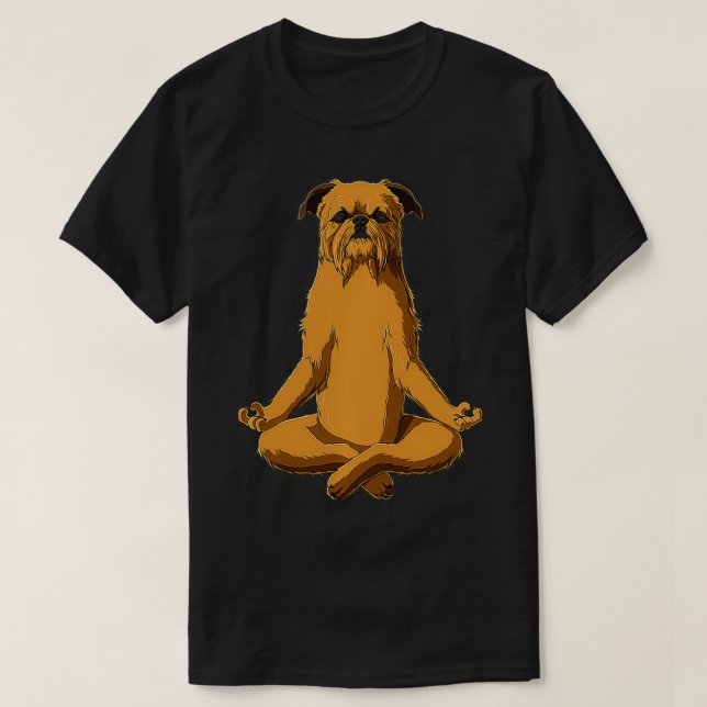 Lustiger Yoga-Hund Brüssel Griffon Pullover (Design vorne)