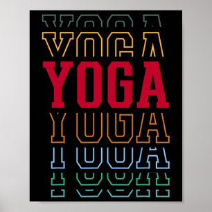 Lustiger Yoga-Layer-Text Instructor Coach _1 Poster
