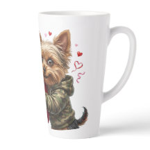 Lustiger Yorkie-Valentinsgruß-Becher | Süßes Yorki