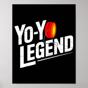 Lustiger Yoyo-Spieler Legende Yo-yo-Darsteller  Poster