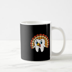 Lustiger Zahn Truthahn Zahnarzt Erntedankfest Herb Kaffeetasse