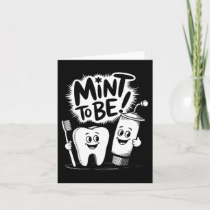 Lustiger Zahnarzt Valentinstag Minze, um zahnärztl Karte