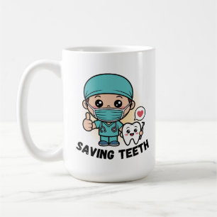 LUSTIGER ZAHNARZT : ZÄHNE RETTEN TASSE