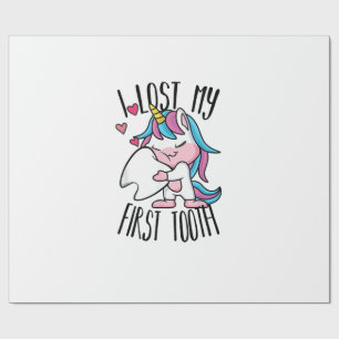 Lustiger Zahnfee - Süßes Einhorn Ich Habe Meinen E Geschenkpapier