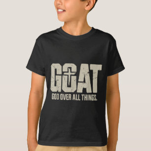 Lustiger Ziegen Gott Über Alle Dinge T-Shirt