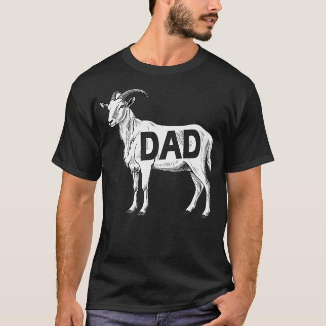 Lustiger Ziegenvater T-Shirt (Vorderseite)
