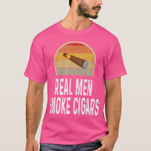 Lustiger Zigarrenliebhaber Raucher Rauchen Echte M T-Shirt