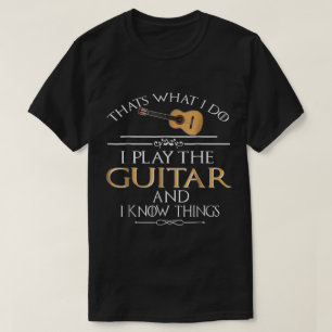 Lustiger Zitat eines Gitarrenspielers: Ich spiele T-Shirt