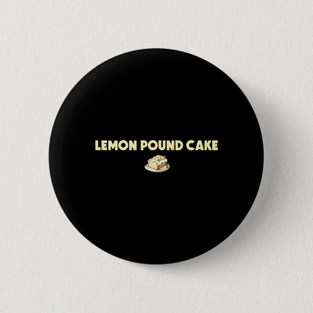 Lustiger Zitronen- Pfundkuchen Button (Vorderseite)