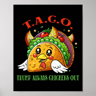 Lustiger Zölle Meme Sarkastischer Taco Trump Immer Poster