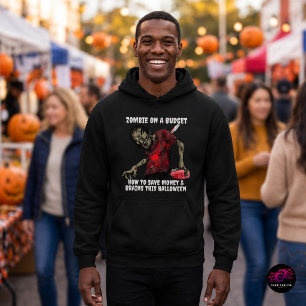 Lustiger Zombie- Halloween auf kleinem Budget Hoodie