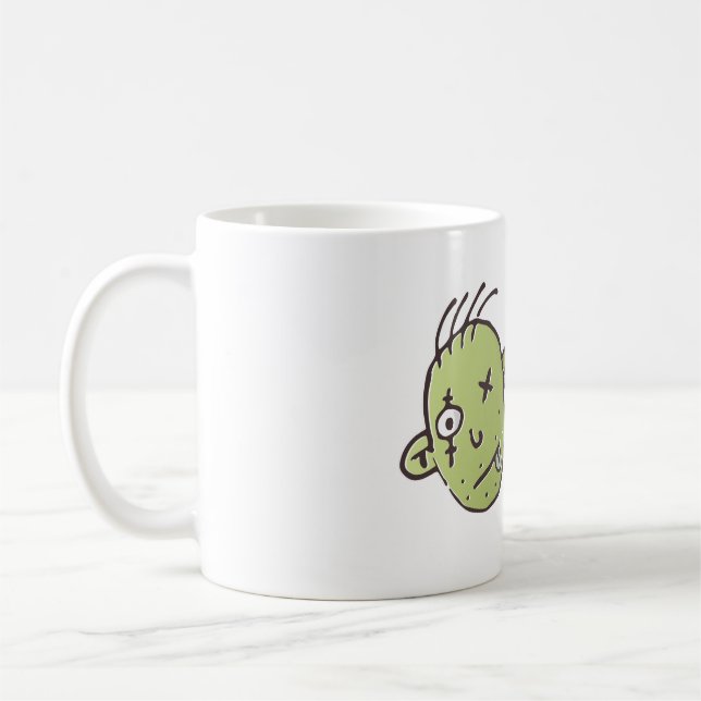 Lustiger Zombie Halloween Kaffeetasse (Links)