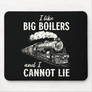 Lustiger Zug Große Kessel Dampflokomotive Fracht Mousepad