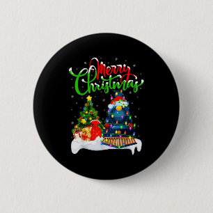 Lustiger Zugliebhaber Weihnachtsbeleuchtung Weihna Button