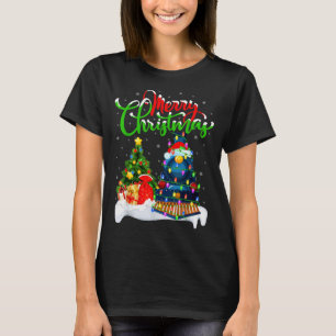 Lustiger Zugliebhaber Weihnachtsbeleuchtung Weihna T-Shirt