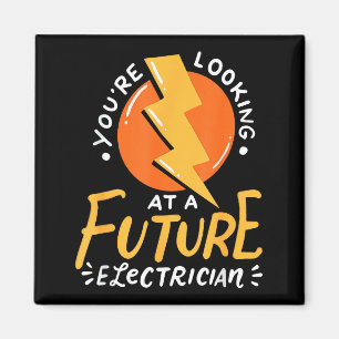 Lustiger zukünftiger Elektriker Elektroingenieur  Magnet