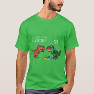 LustigerRe Dinosaur frisst letztes Einhorn Männer T-Shirt
