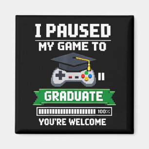 Lustiges 2026 Gamer-Absolvent Abschluss Gamer-Vide Magnet