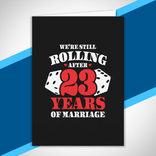 Lustiges 23. Hochzeitstag Paare seit 23 Jahren ver Karte