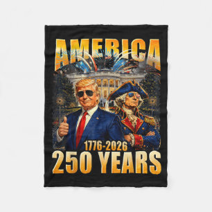 Lustiges 250 Jahre Amerika-Jubiläum 250. Fleecedecke
