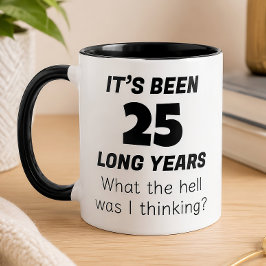 Lustiges 25. Jubiläum  Tasse
