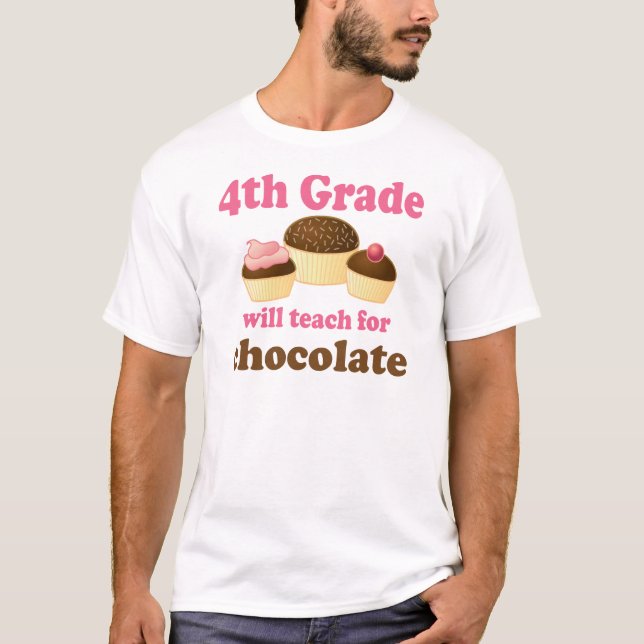 Lustiges 4. Grad-Lehrer-T-Shirt T-Shirt (Vorderseite)