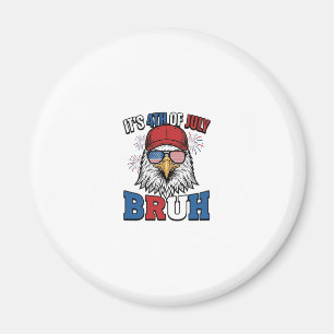 Lustiges 4. Juli-Adler Bruh Patriotisches Shirt-De Magnet