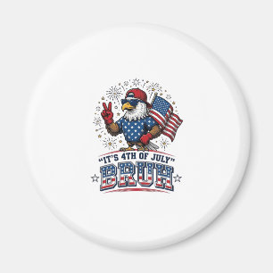 Lustiges 4. Juli Adler Bruh Patriotisches Shirt-De Magnet