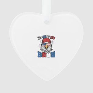 Lustiges 4. Juli-Adler Bruh Patriotisches Shirt-De Ornament