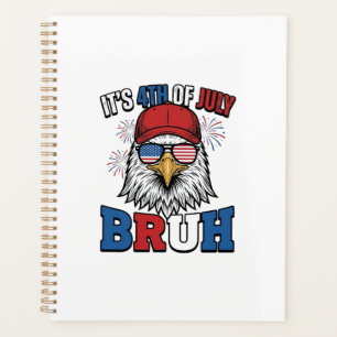 Lustiges 4. Juli-Adler Bruh patriotisches Shirt-De Planer