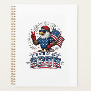 Lustiges 4. Juli-Adler Bruh Patriotisches Shirt-De Planer