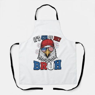 Lustiges 4. Juli-Adler Bruh Patriotisches Shirt-De Schürze