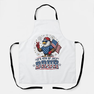 Lustiges 4. Juli Adler Bruh Patriotisches Shirt-De Schürze